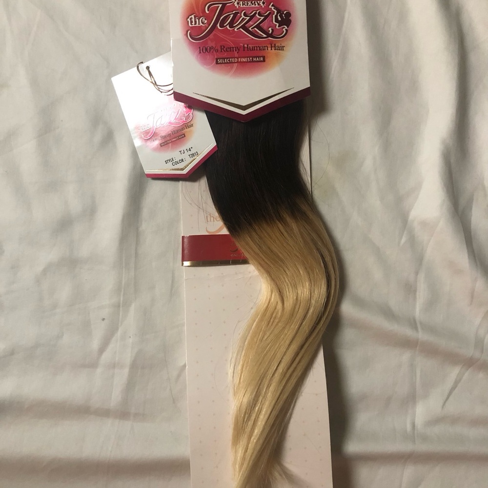 100% Remy Human Hair Extension - Black and Blonde
